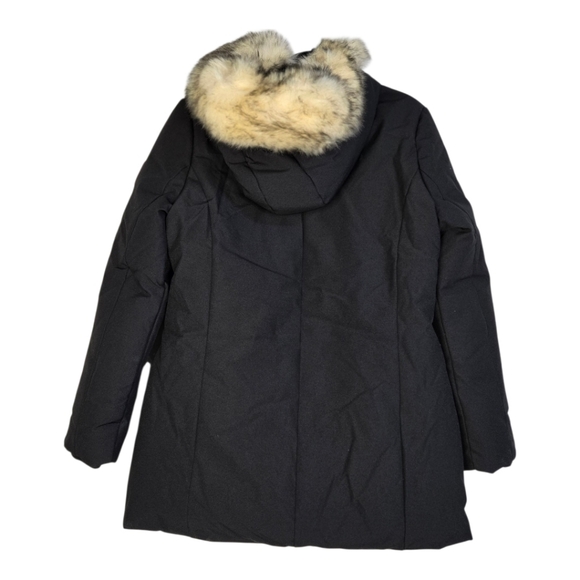 PUREMSX Women's Size L NWT Black All Weather Hooded Jacket with Red Lining - Picture 8 of 16